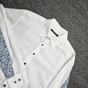 Hammer Made Men's Button‑Down Dress Shirt Long Sleeve 100% Cotton Size 42 (16.5)